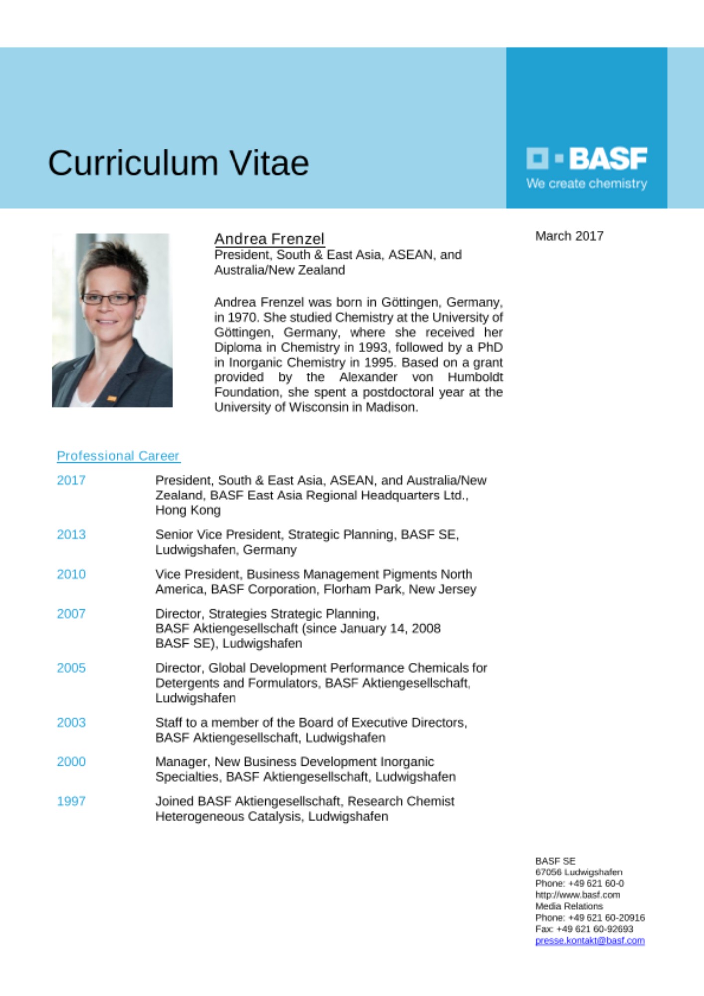 Curriculum Vitae - Frenzel